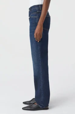 CLOSED Lange Denim>Slim Jeans - Stijlnaam Straight-X Donkerblauw