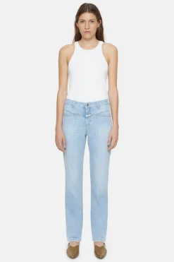 CLOSED Dun>Slim Jeans - Stijlnaam Straight-X Lichtblauw