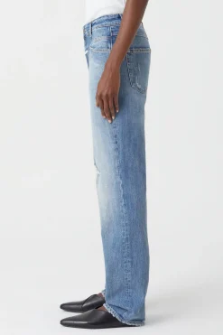 CLOSED Lange Denim>Slim Jeans - Stijlnaam Straight-X Midden Blauw