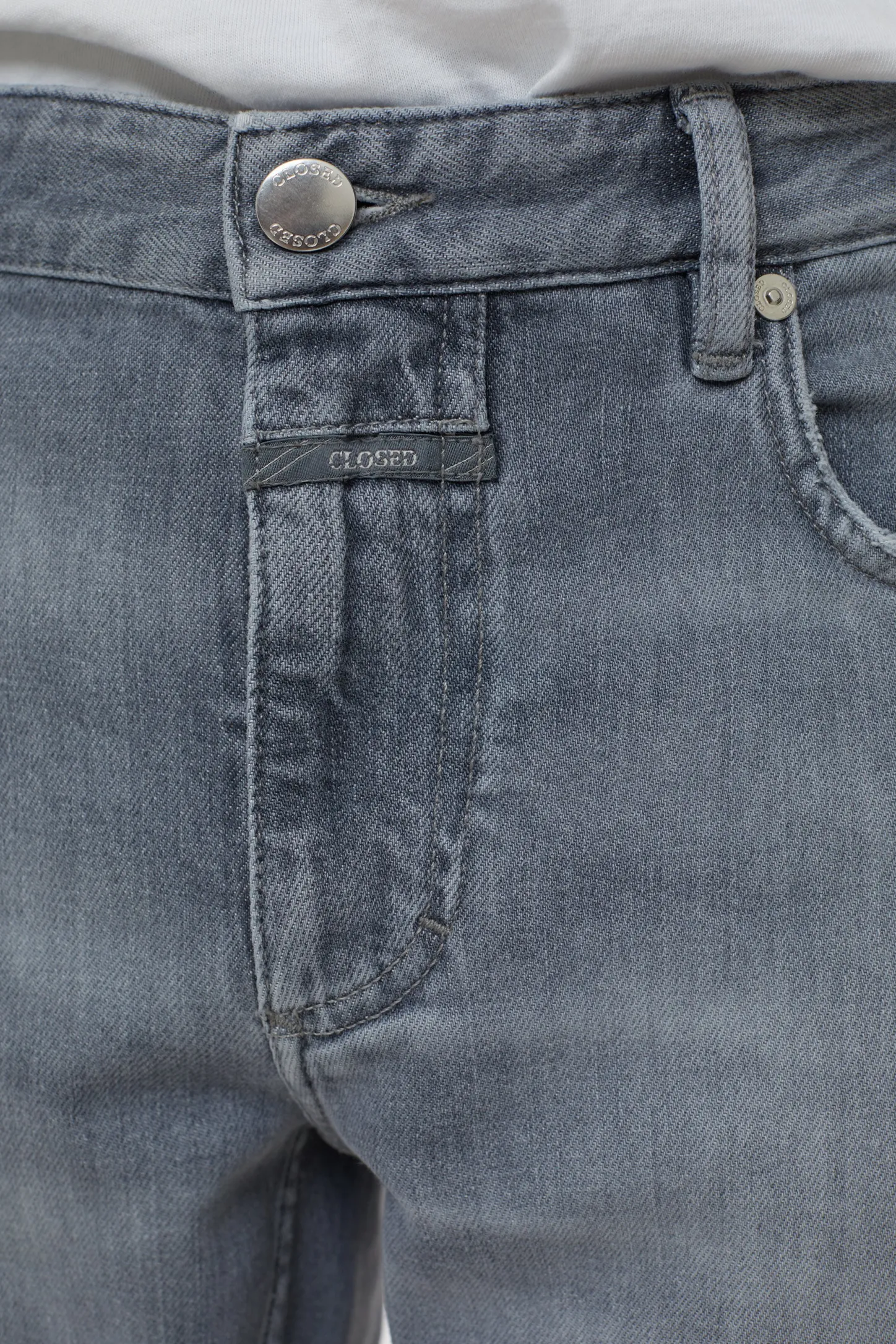 CLOSED 5-Pocketsjeans>Slim Jeans - Stijlnaam Unity Slim Lichtgrijs