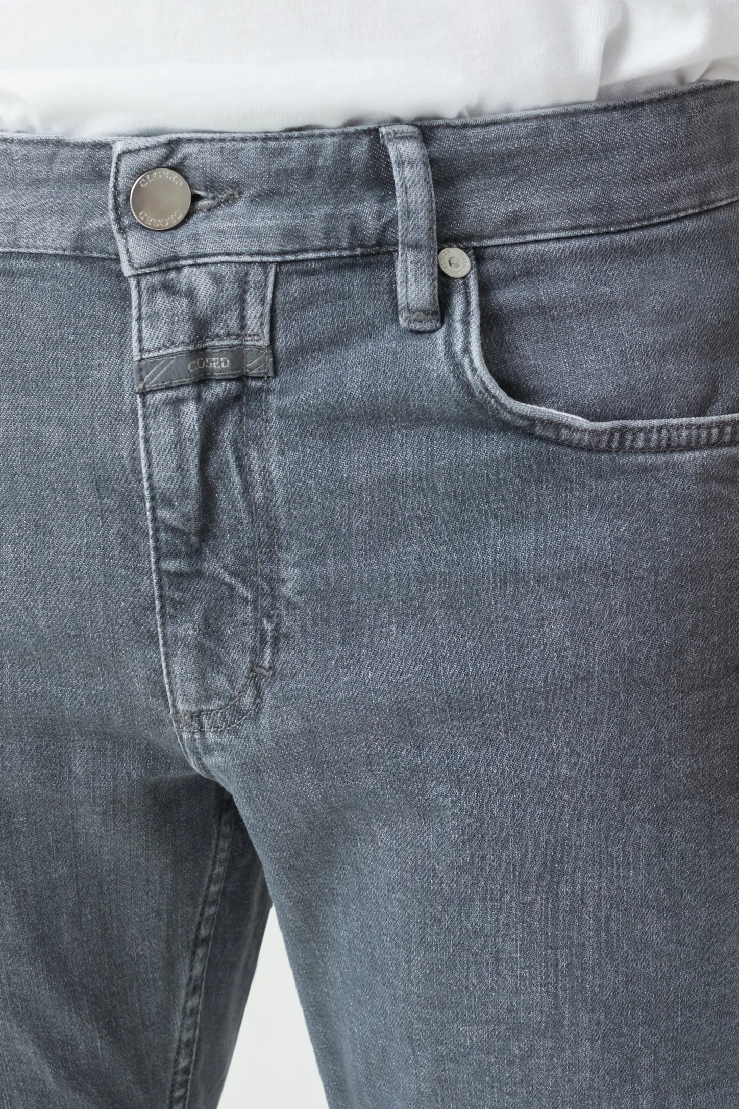 CLOSED Grijze Spijkerbroek>Slim Jeans - Stijlnaam Unity Slim Midden Grijs