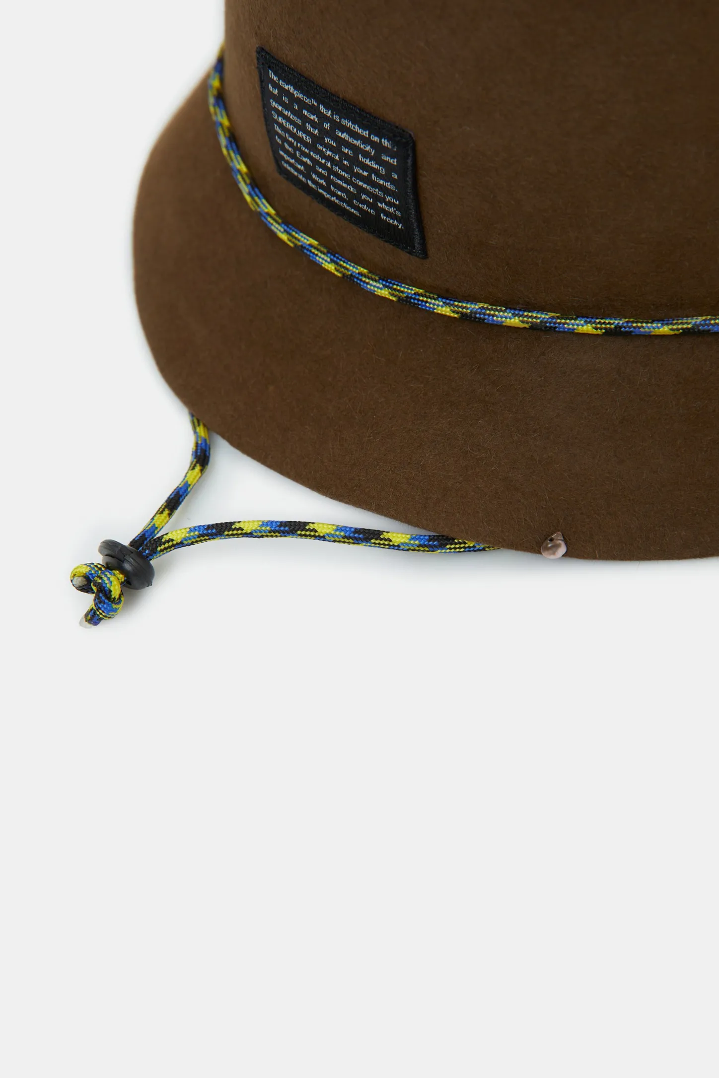 CLOSED Accessoires>Superduper Vilten Hoed Tabak