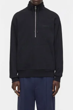 CLOSED Sweatshirts>Sweatshirt Met Halve Rits Zwart