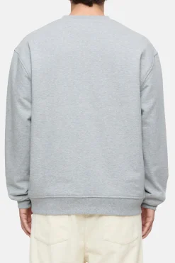 CLOSED Sweatshirts>Sweatshirt Met Ronde Hals Lichtgrijs Gemeleerd