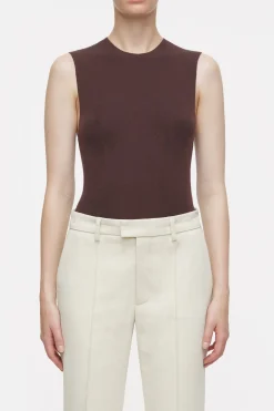CLOSED T-Shirts>Top Van Kasjmiermix Koude Chocolademelk