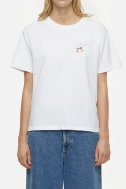 CLOSED T-Shirts>T-Shirt Met Borduursel Verstand