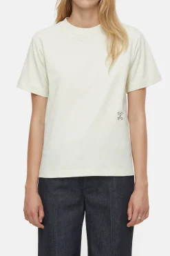 CLOSED T-Shirts>T-Shirt Met Logo Vanille Creme