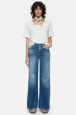 CLOSED T-Shirts>T-Shirt Met V-Hals Ivoor