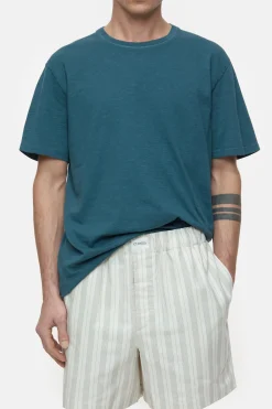 CLOSED T-Shirts>T-Shirt Van Biologisch Katoen Middernacht Meer