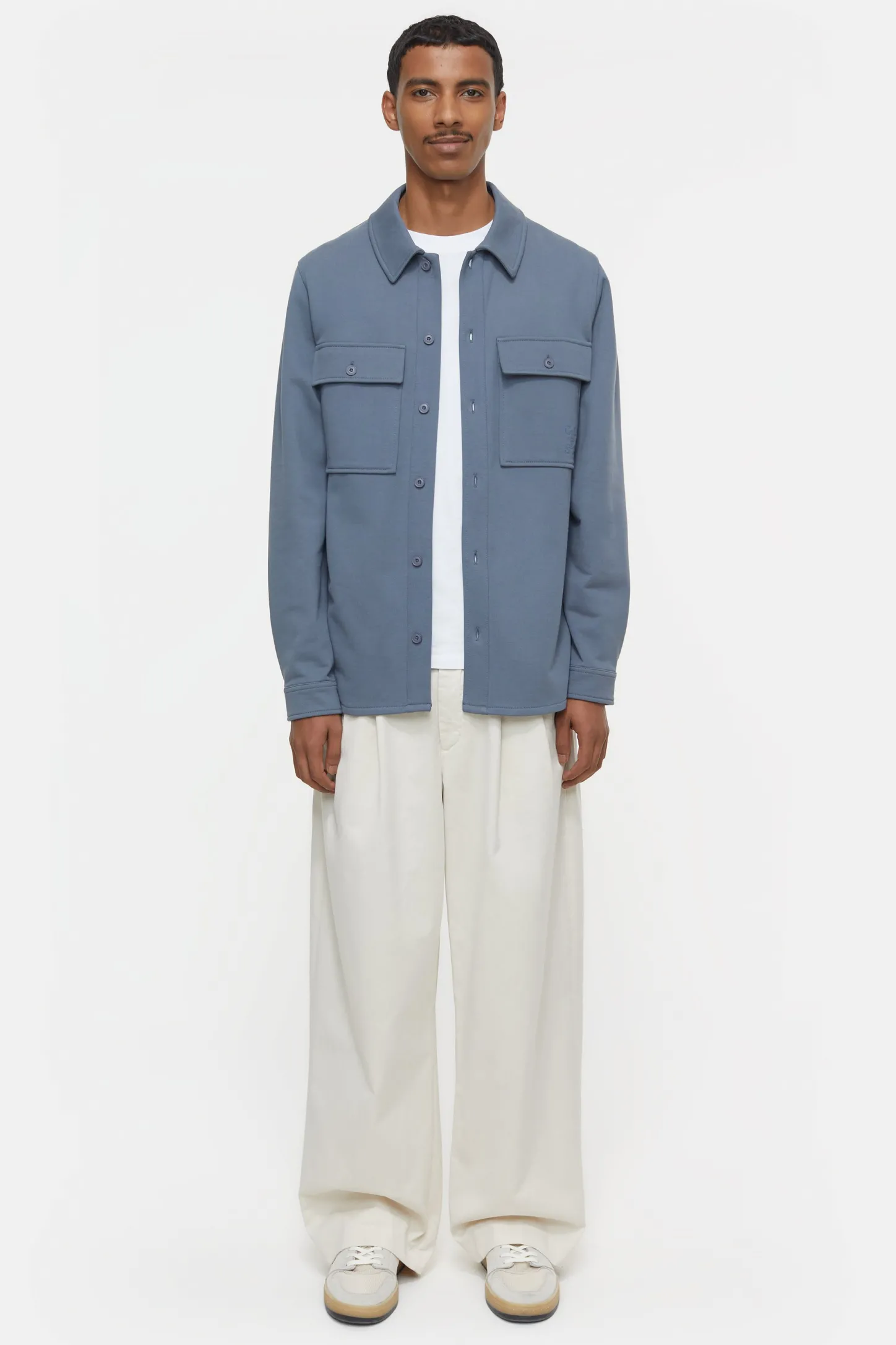 CLOSED Overhemden>Utility-Shirt Blauw Industrieel