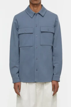 CLOSED Overhemden>Utility-Shirt Blauw Industrieel