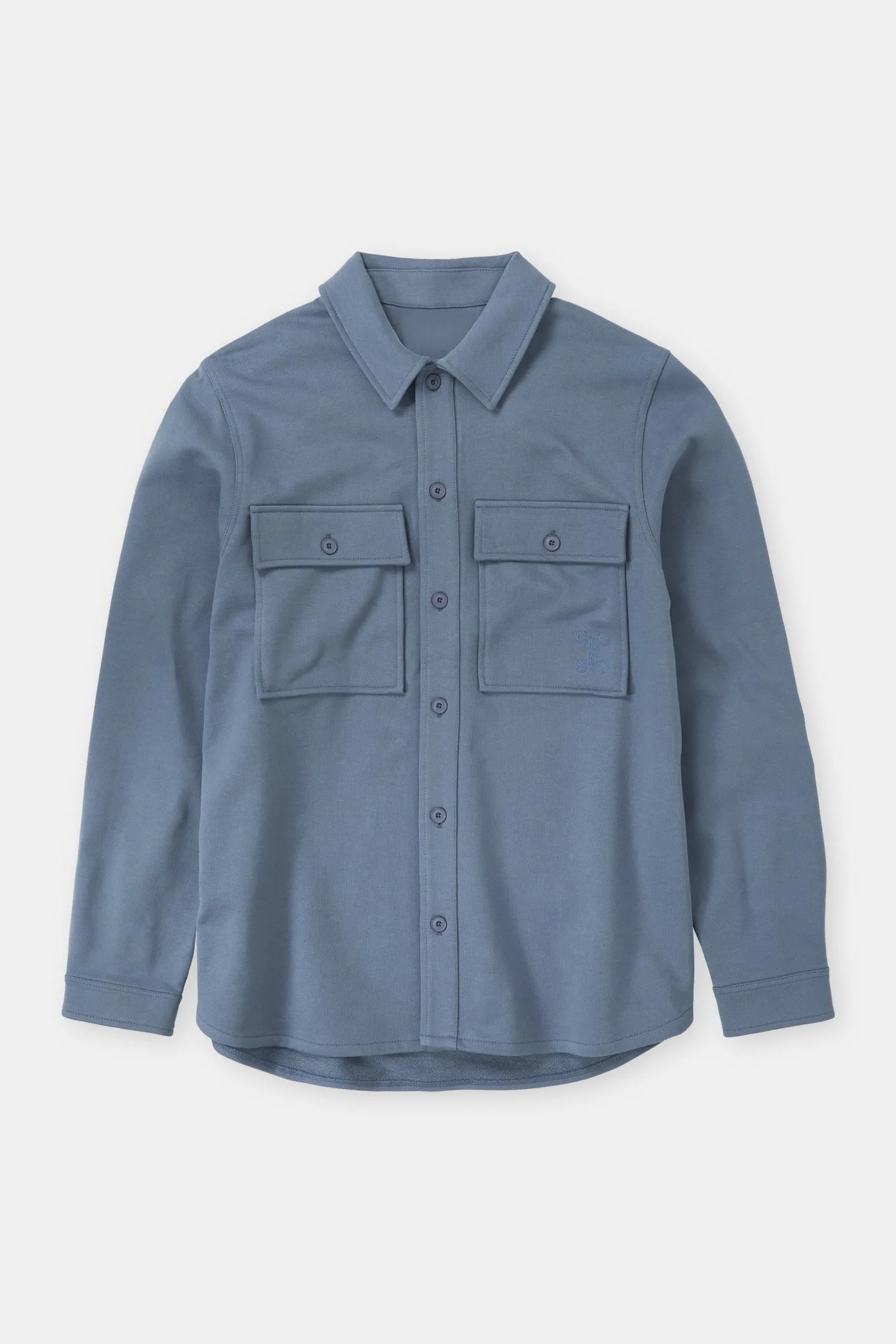 CLOSED Overhemden>Utility-Shirt Blauw Industrieel
