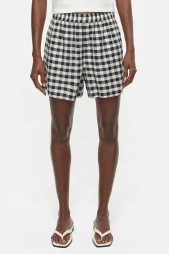 CLOSED Korte Broek>Vichy Boxershort Zwart