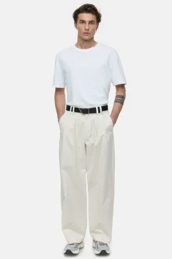 CLOSED Broek>Wijde Broek - Stijlnaam Hobart Wide Limoenbeige