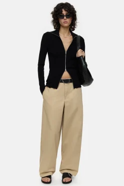 CLOSED Broek>Wijde Broek - Stijlnaam Linby Latte