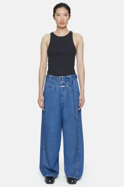 CLOSED Ontspannend>Wijde Jeans - Stijlnaam Baggy-X Donkerblauw