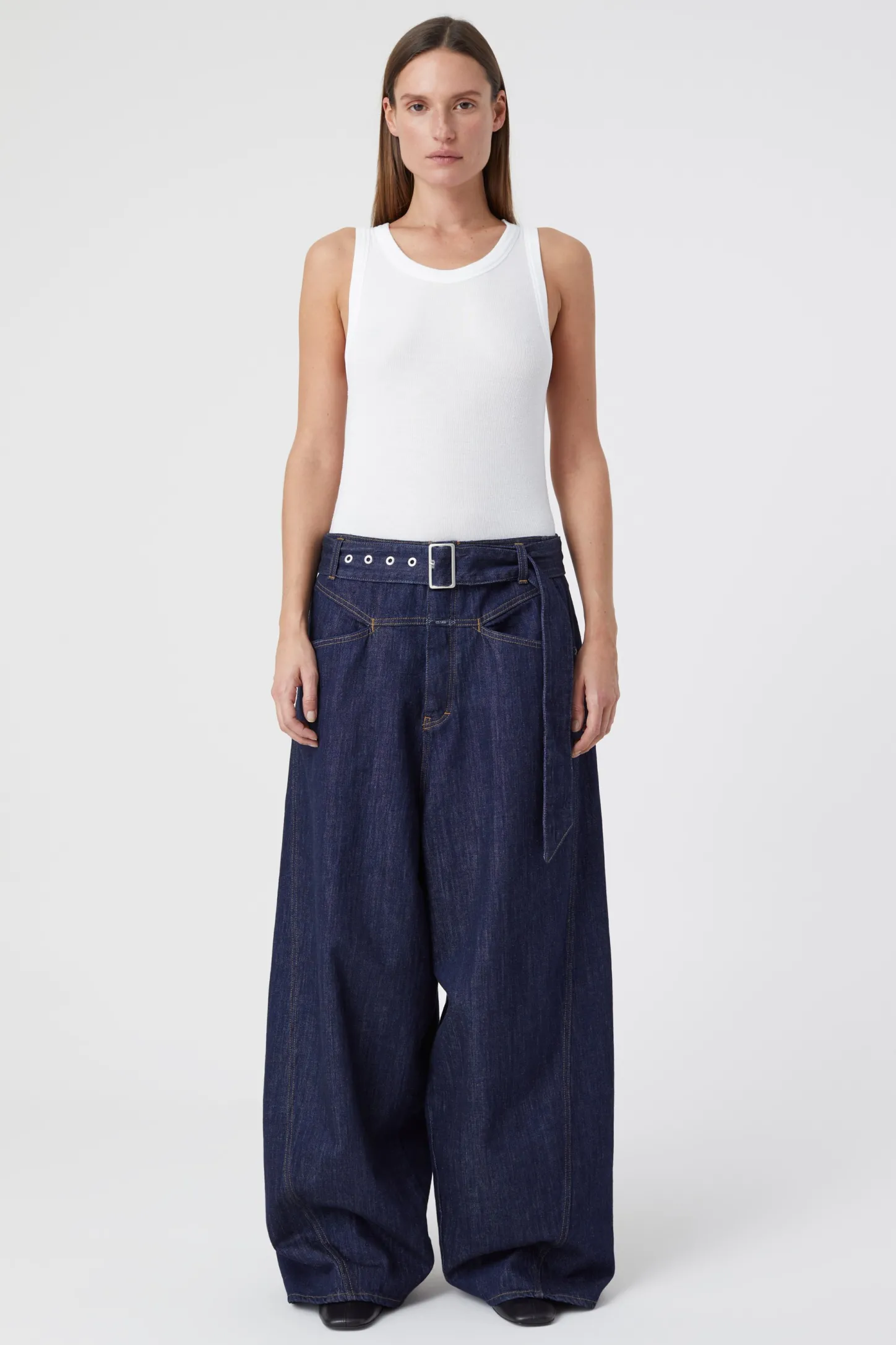 CLOSED Ras>Wijde Jeans - Stijlnaam Baggy-X Donkerblauw