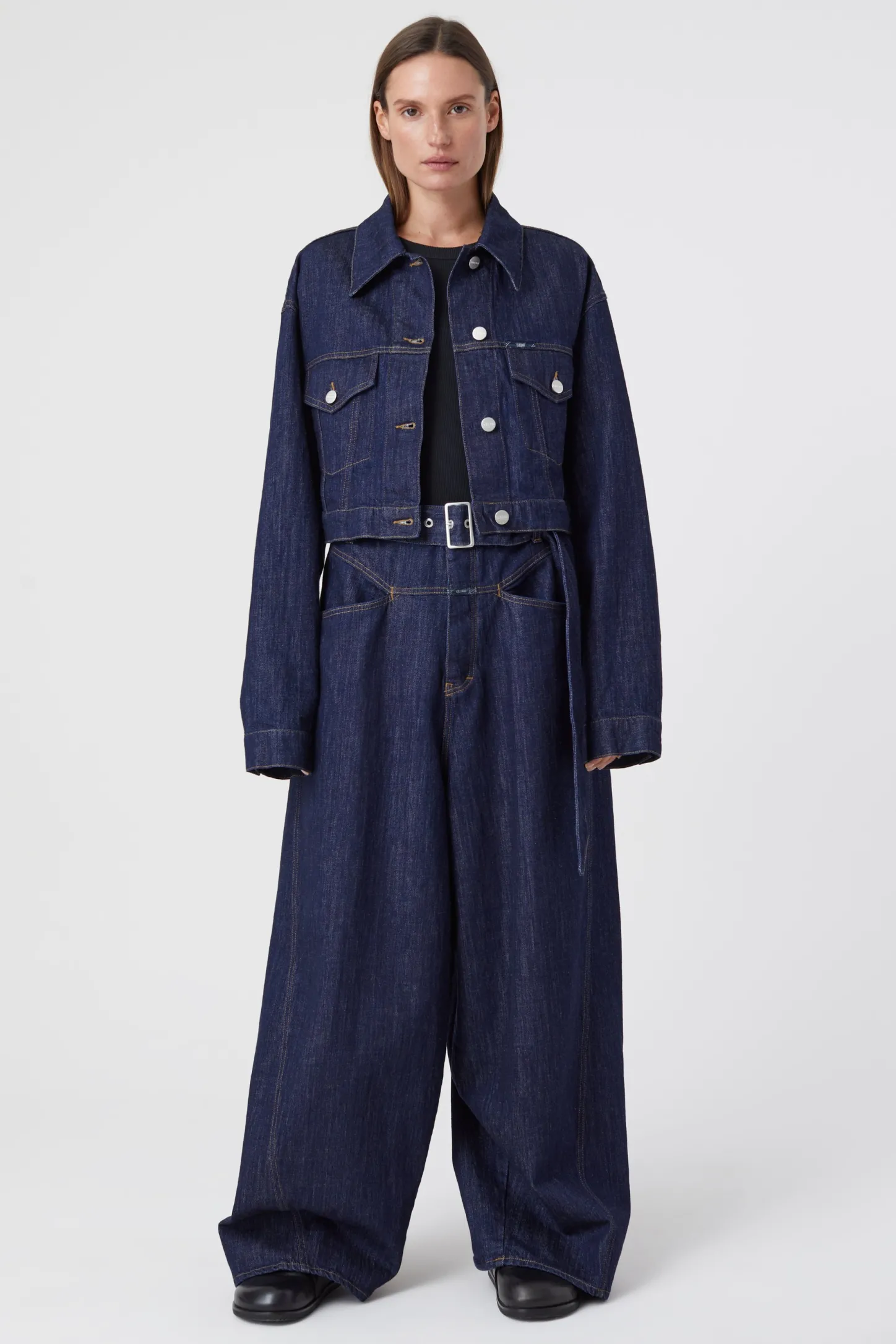 CLOSED Ras>Wijde Jeans - Stijlnaam Baggy-X Donkerblauw