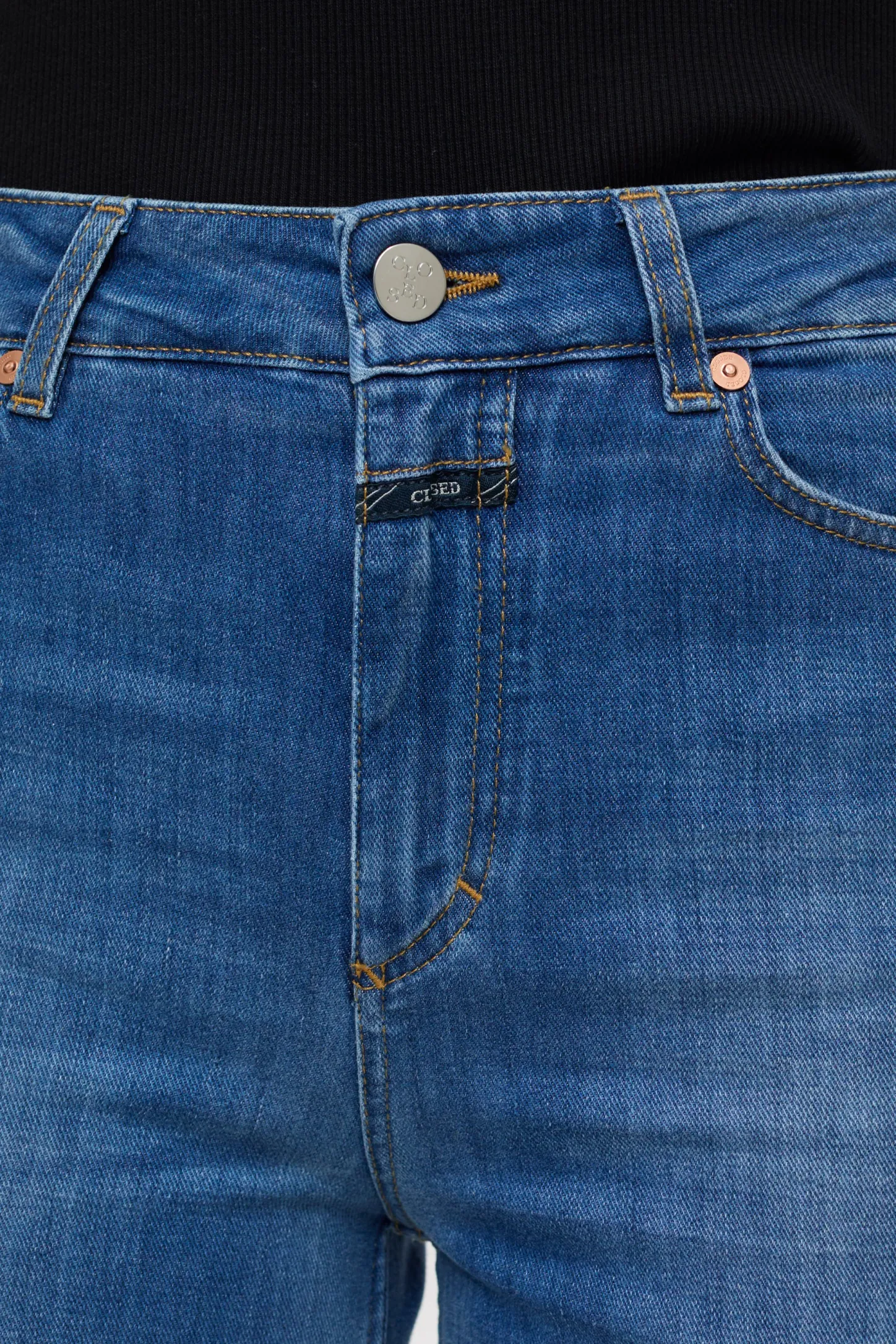 CLOSED Ras>Wijde Jeans - Stijlnaam Glow-Up Donkerblauw