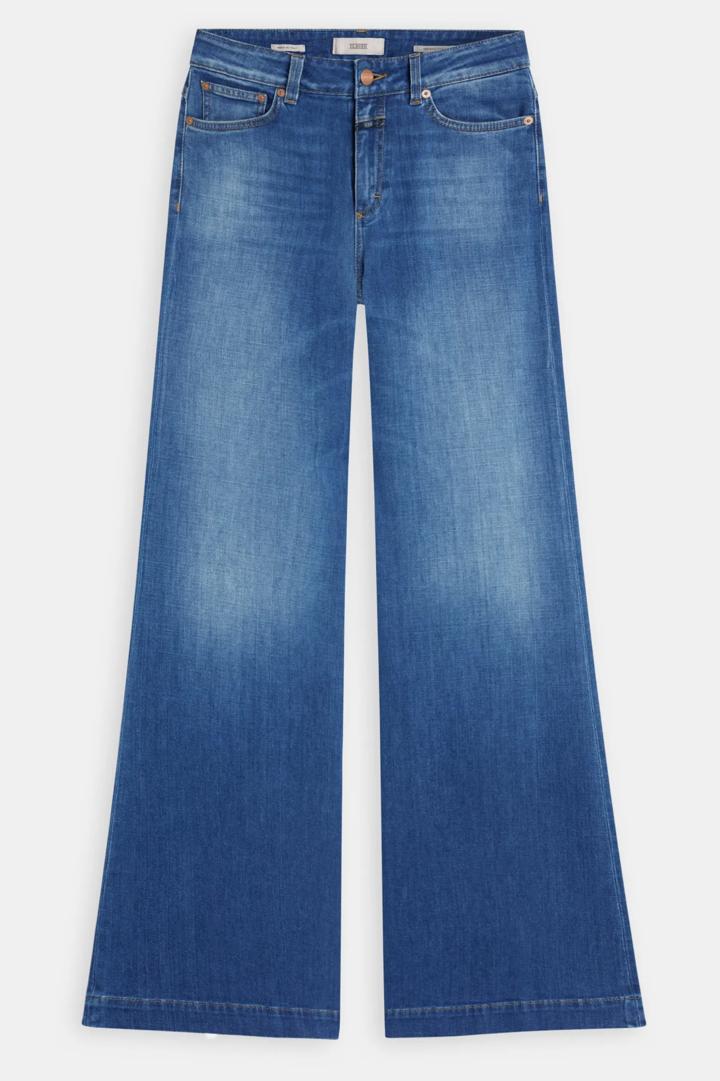 CLOSED Ras>Wijde Jeans - Stijlnaam Glow-Up Donkerblauw