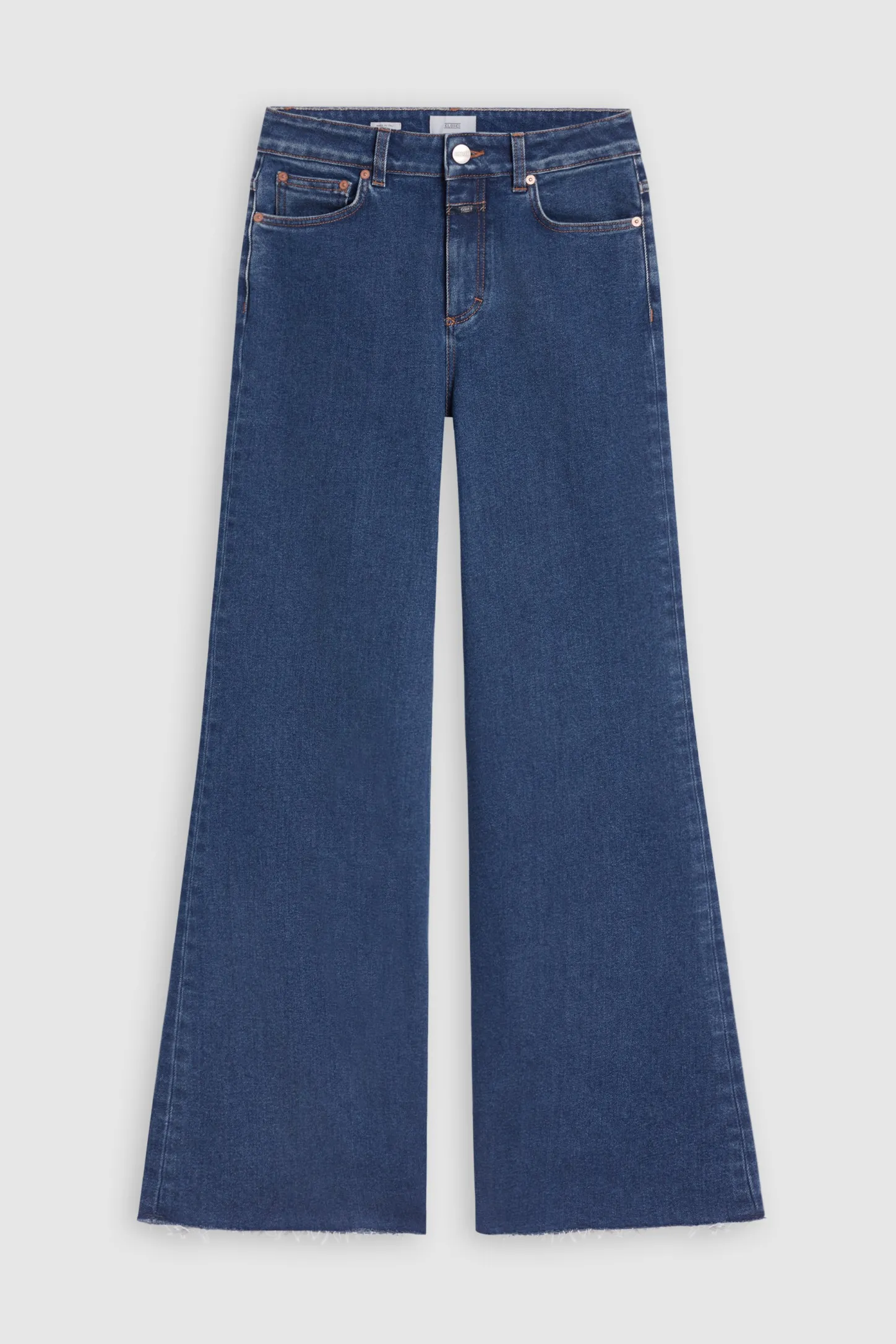 CLOSED Lange Denim>Wijde Jeans - Stijlnaam Glow-Up Donkerblauw