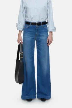CLOSED Eco-Denim>Wijde Jeans - Stijlnaam Glow-Up Donkerblauw