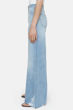 CLOSED Lange Denim>Wijde Jeans - Stijlnaam Glow-Up Midden Blauw