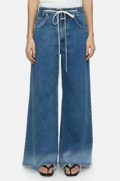CLOSED Eco-Denim>Wijde Jeans - Stijlnaam Morus Donkerblauw