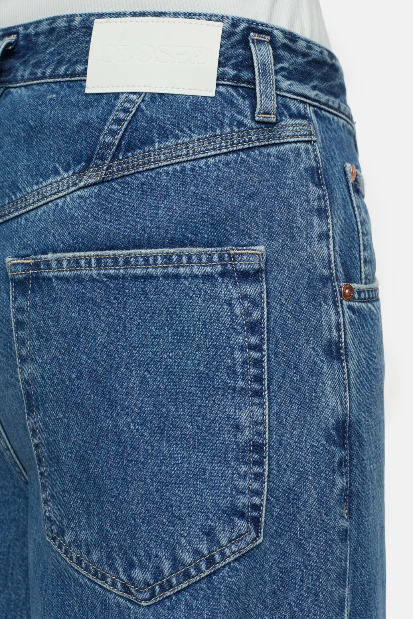 CLOSED Ras>Wijde Jeans - Stijlnaam Morus Donkerblauw