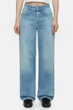 CLOSED Eco-Denim>Wijde Jeans - Stijlnaam Nikka Midden Blauw