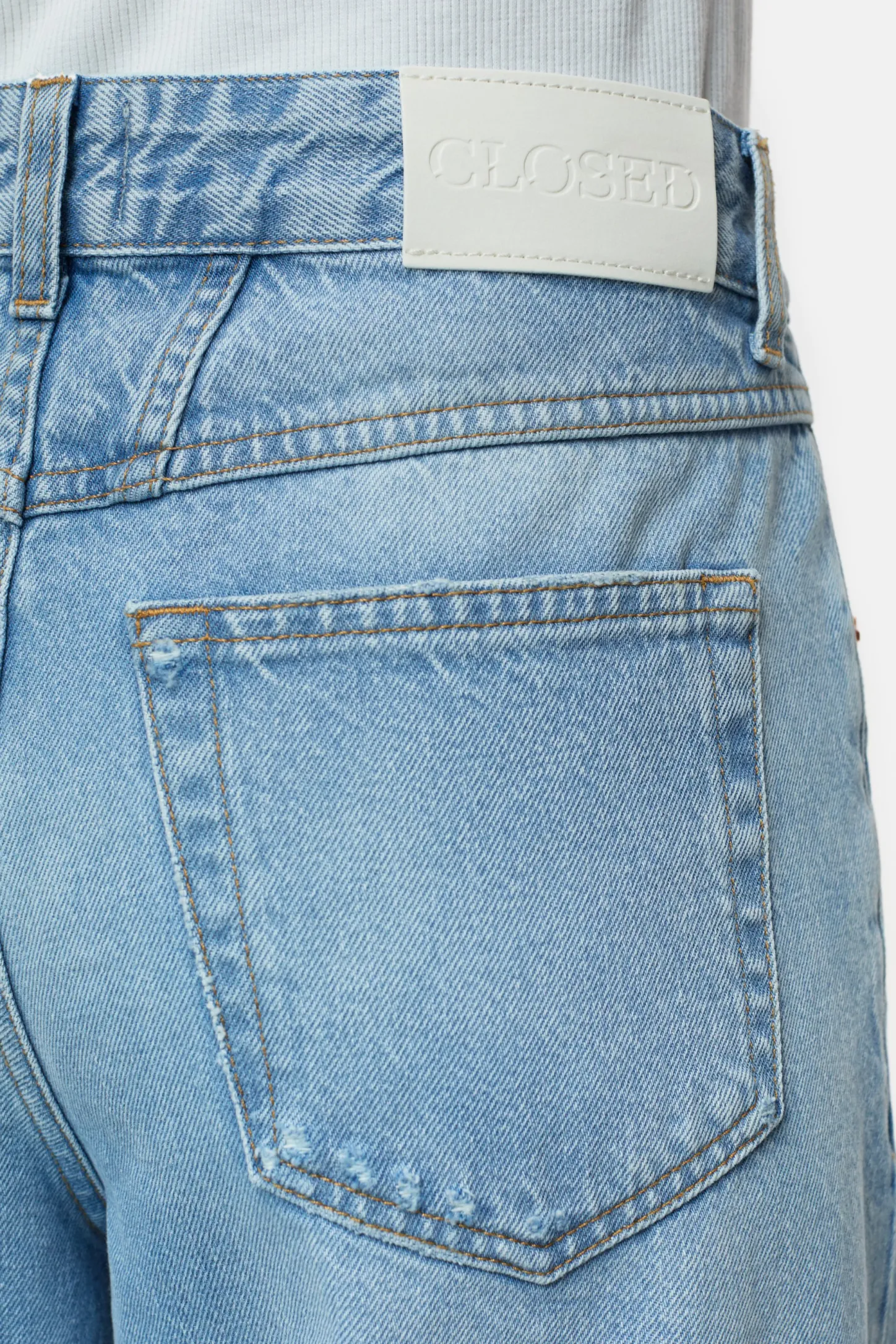 CLOSED Lange Denim>Wijde Jeans - Stijlnaam Nikka Lichtblauw