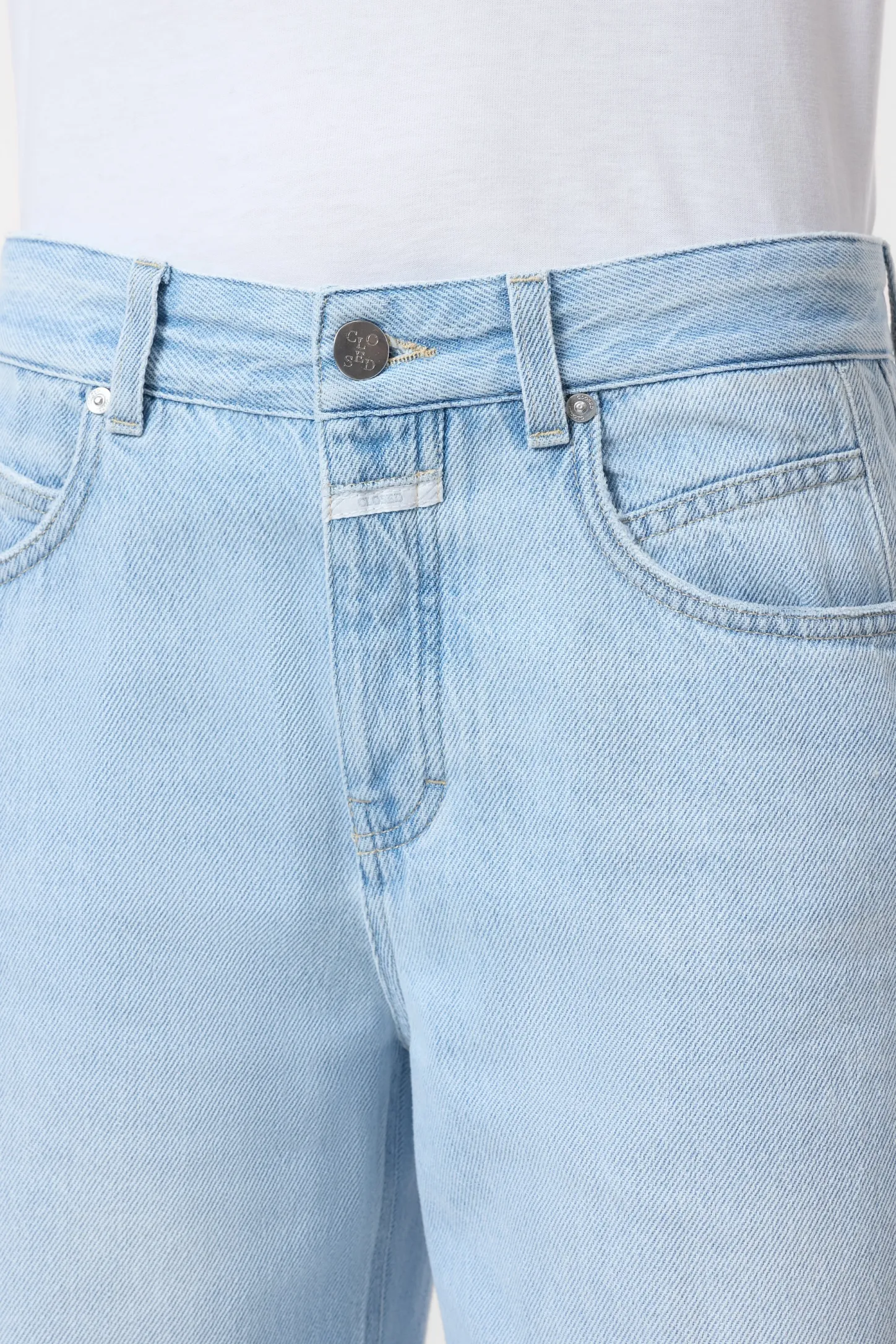 CLOSED Lange Denim>Wijde Jeans - Stijlnaam Nikka Lichtblauw