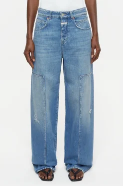 CLOSED Ras>Wijde Jeans - Stijlnaam Nikka Midden Blauw