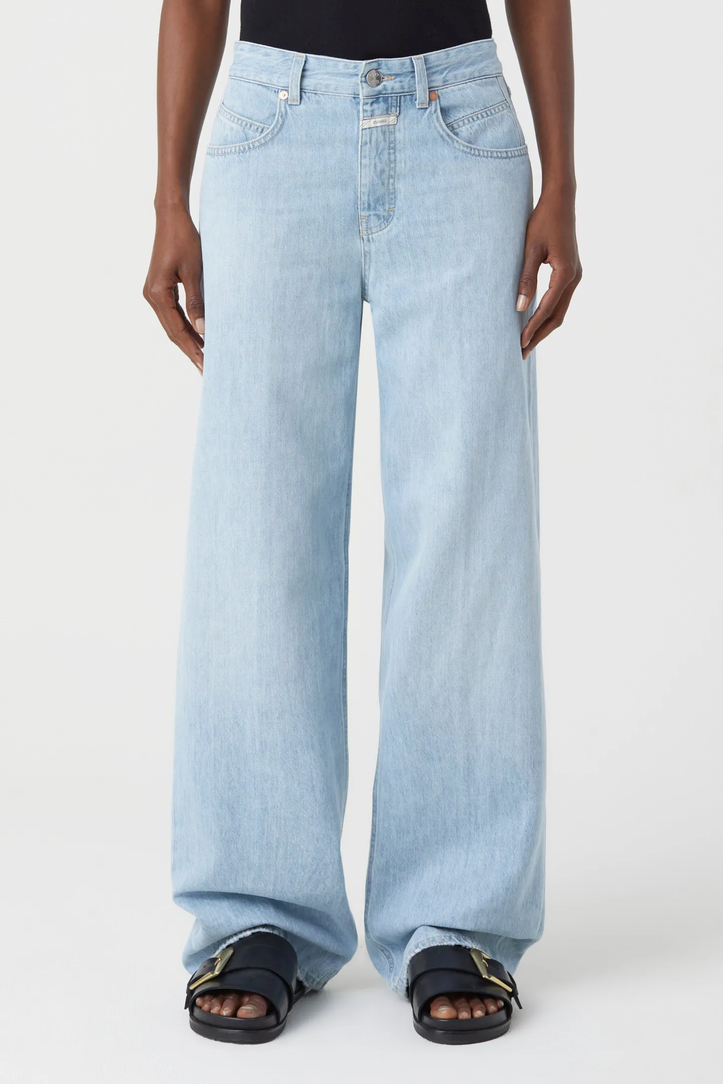 CLOSED Lange Denim>Wijde Jeans - Stijlnaam Nikka Lichtblauw