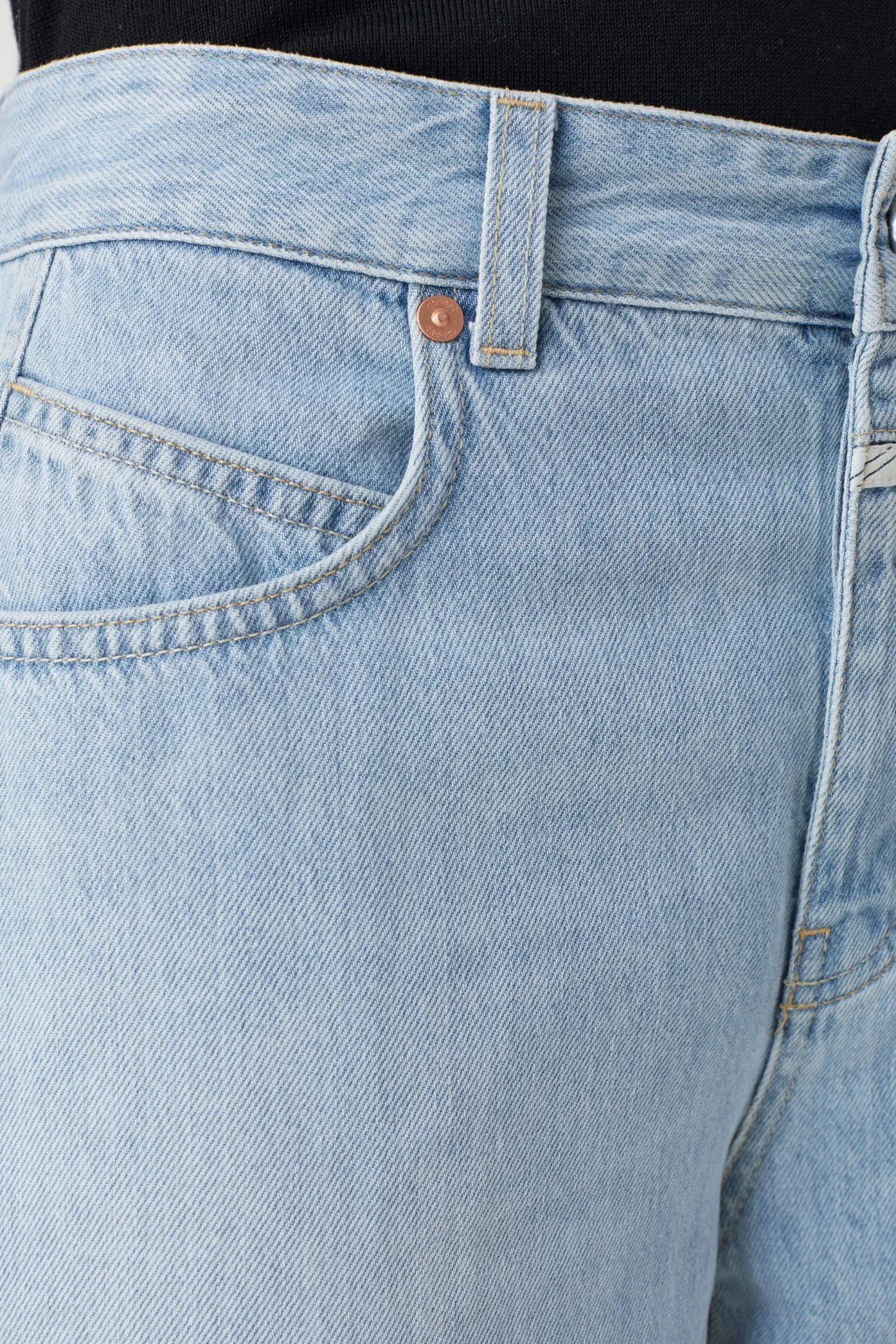 CLOSED Lange Denim>Wijde Jeans - Stijlnaam Nikka Lichtblauw
