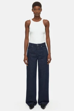 CLOSED Lange Denim>Wijde Jeans - Stijlnaam Nikka Donkerblauw