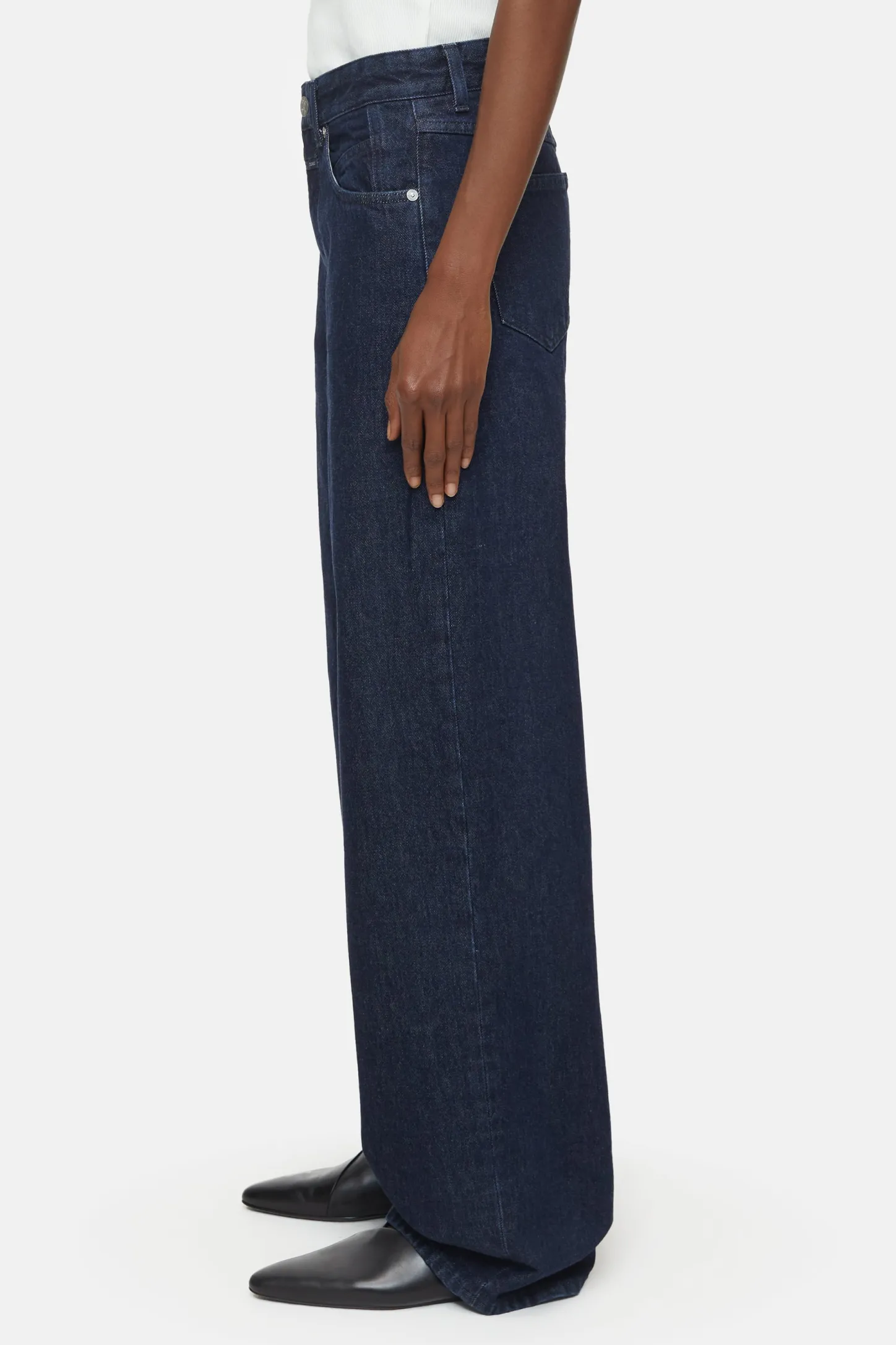 CLOSED Lange Denim>Wijde Jeans - Stijlnaam Nikka Donkerblauw