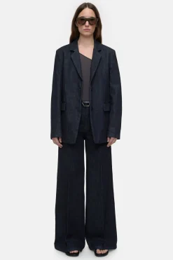 CLOSED Lange Denim>Wijde Jeans - Stijlnaam Veola Donkerblauw