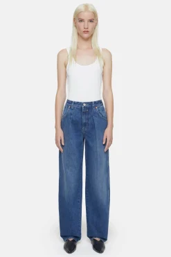 CLOSED Lange Denim>Wijde Jeans - Stijlnaam Wellington Donkerblauw