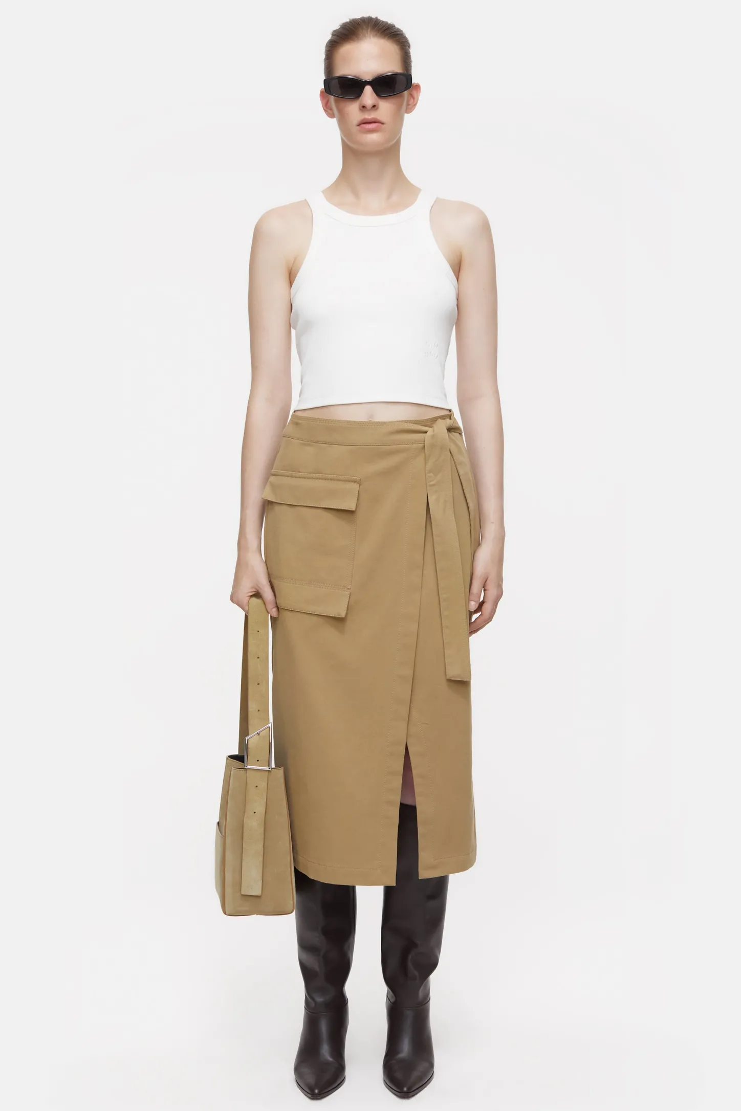 CLOSED Rokken>Wikkel Rok Taupebeige